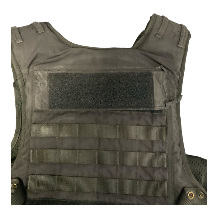 Stab Vest Hawk Black Overt Molle Body Armour Bullet Proof Grade B OA17