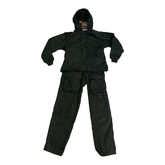 Keela Black Tactical 2 Part Zip Off Overall Coverall Paintballing Airsoft KC04N