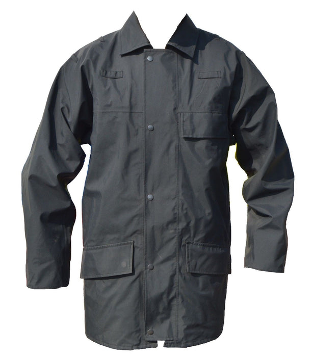 Ex Police Black 3/4 Goretex Waterproof Rain Coat Security BGC02A