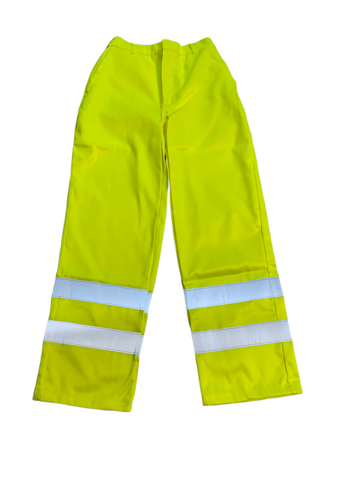 New Portwest EO41 Yellow Hi vis Polycotton Trousers PWHVT01N