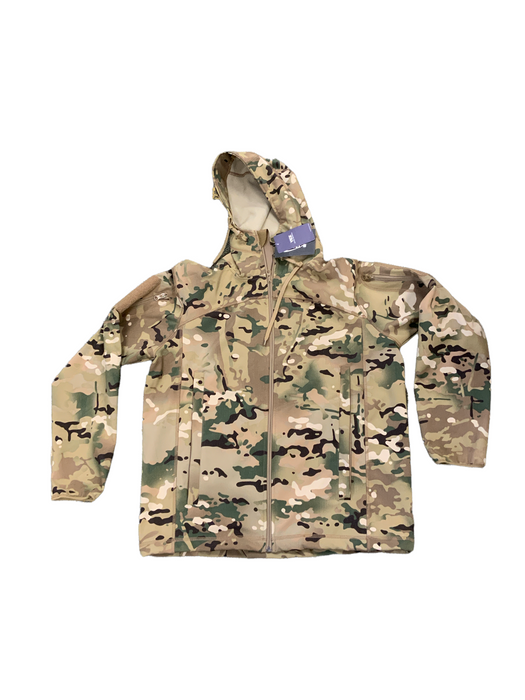 New Camouflage Softshell Jacket Security Camping Medium - OAJ93