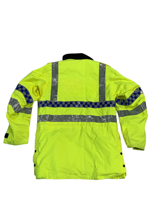 Hi-Vis 3/4 Goretex Waterproof Rain Coat Security Marshal Events HVGC7B