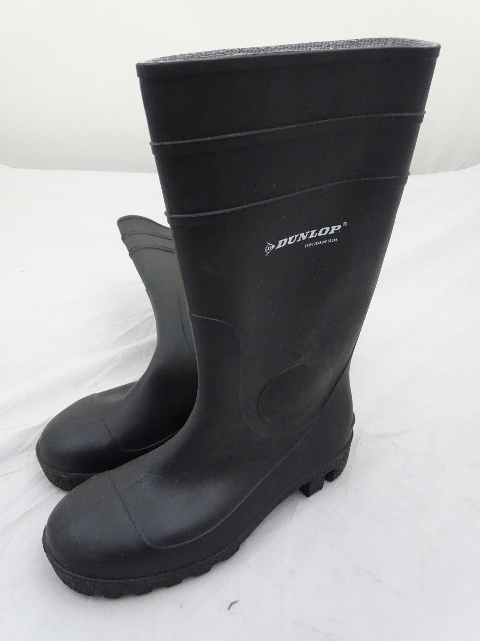 New Black Dunlop Protomaster Steel Toe Cap Full Safety Wellington Boot ...