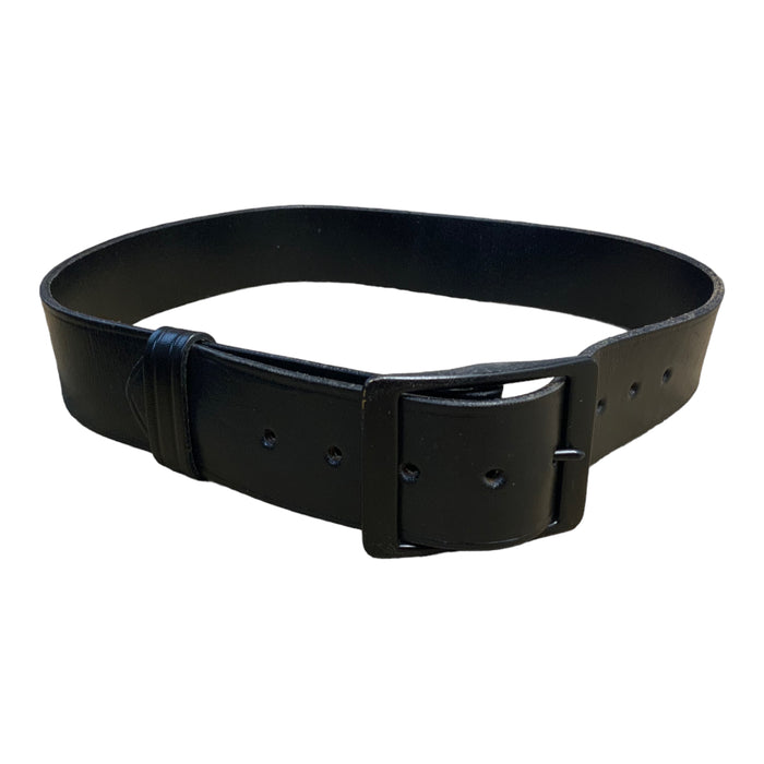 Black Leather 2" Duty Belt With Black Buckle BLTLEAT06A