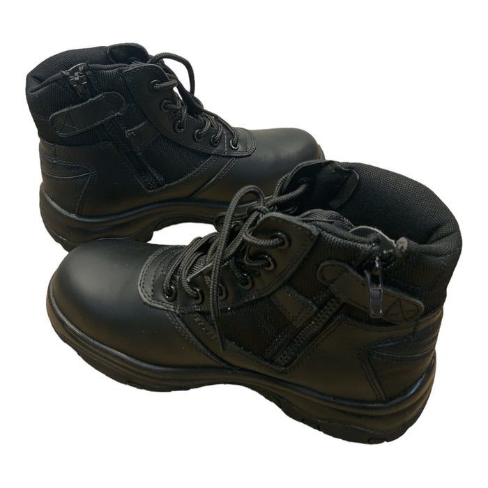 Tuffking Apex Side Zip & Lace Up Black Tactical Boots TUFFB01AN